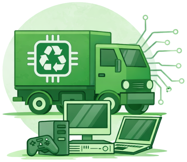 Récupération de matériel électronique à domicile